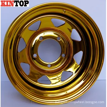 golden 4X4 off Road Car Steel Wheel Rim